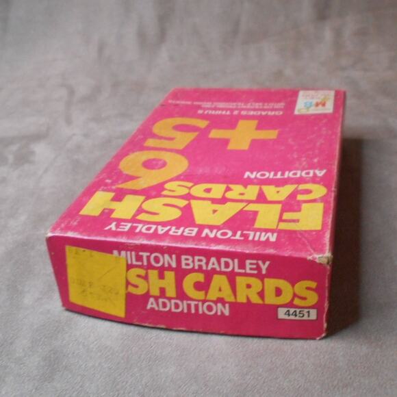 Vintage 1975 Milton Bradley Flash Cards Addition #4451 Complete Grade 2-6 - Picture 9 of 12